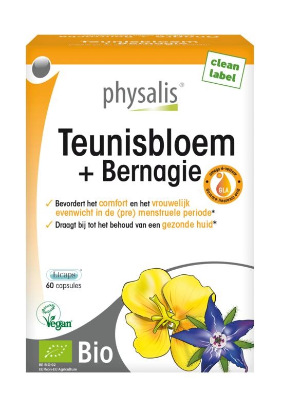 Physalis Physalis Teunisbloem & bernagie bio (60 caps)