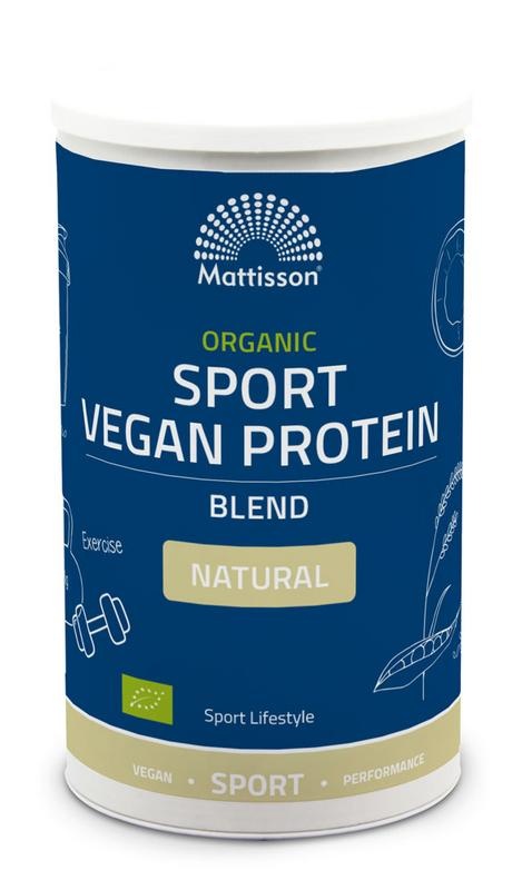 Mattisson Mattisson Organic sport vegan protein blend natural (500 gr)