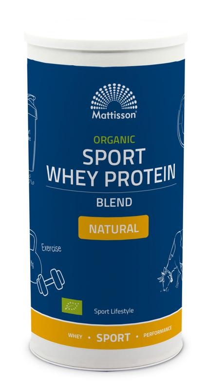 Mattisson Mattisson Organic sport whey protein blend natural (450 gr)