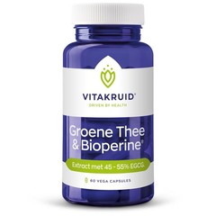 Groene thee extract 500 mg met bioperine (60 Vegetarische capsules)