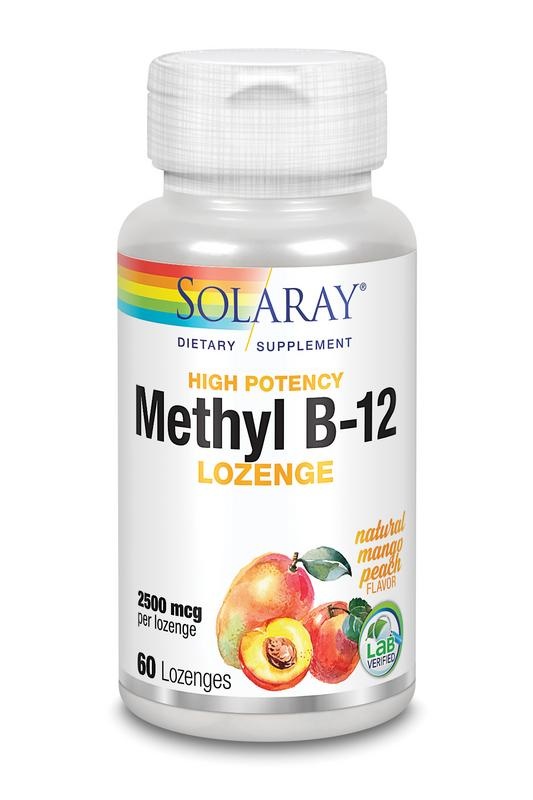 Solaray Vitamine B12 2500 mcg (60 zuigtabletten)