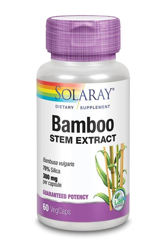 Solaray Bamboe extract 70% silica (60 vcaps)