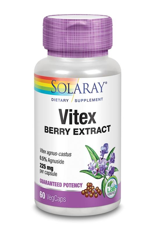 Solaray Solaray Vitex agnus castus extract (60 vega caps)