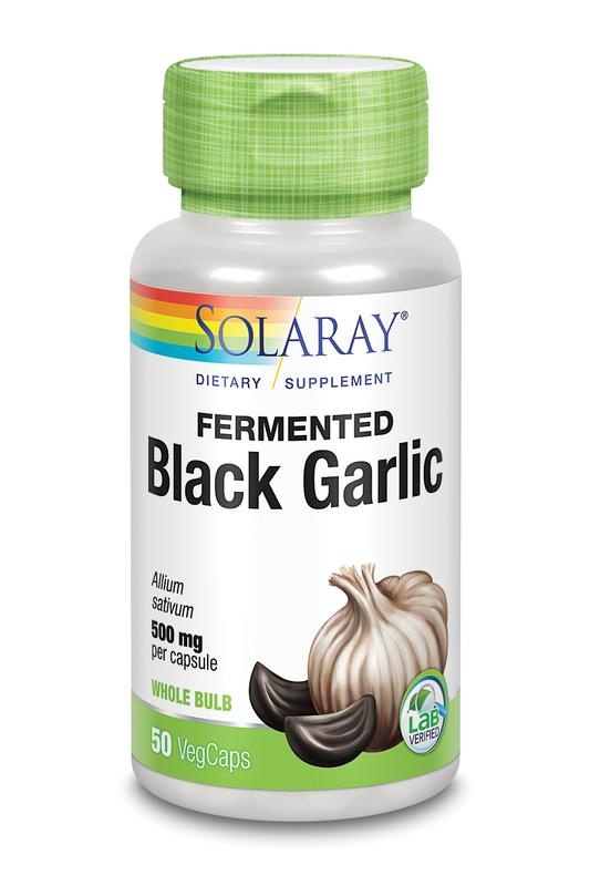 Solaray Zwarte knoflook 500 mg (50 vcaps)
