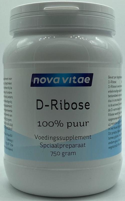 Nova Vitae Nova Vitae D Ribose 100% puur (750 gr)