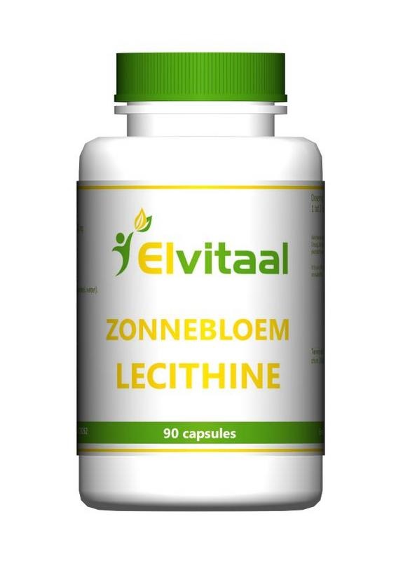 Elvitaal Elvitaal/elvitum Zonnebloem lecithine (90 caps)