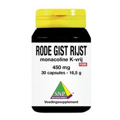 SNP Rode gist rijst monacoline K vrij (30 caps)