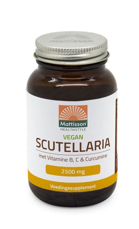 Mattisson Mattisson Scutellaria 2500mg met vit B C curcumine vegan (60 vega caps)