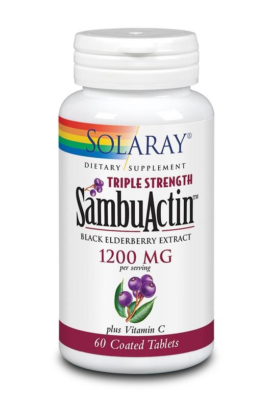 Solaray SambuActin gewone vlier 1200 mg (60 tabletten)