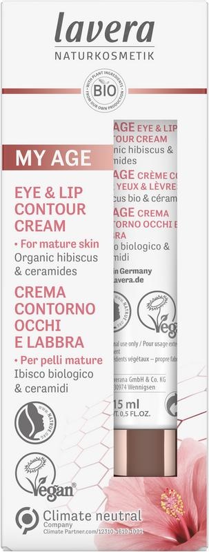 Lavera Lavera My age oog- en lipcontour creme bio EN-IT (15 ml)