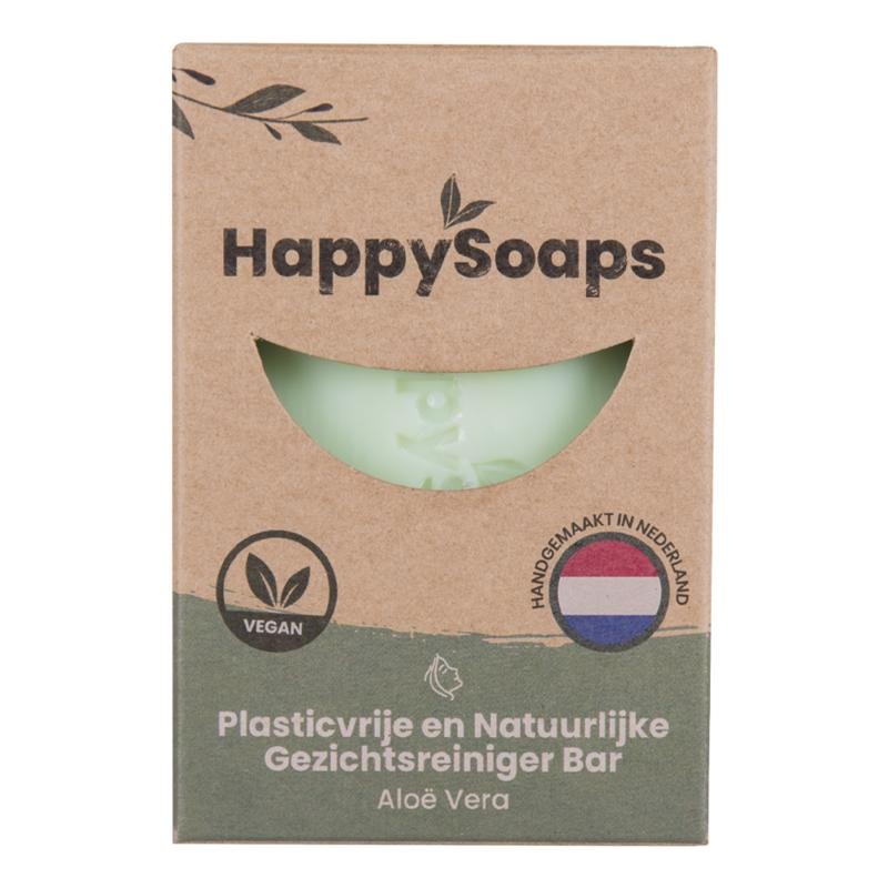 Happysoaps Happysoaps Gezichtsreiniger aloe vera (70 gr)