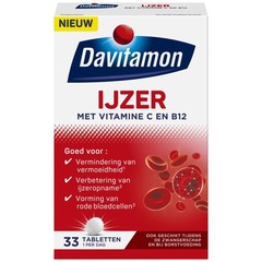 Davitamon IJzer met B12 (33 tab)