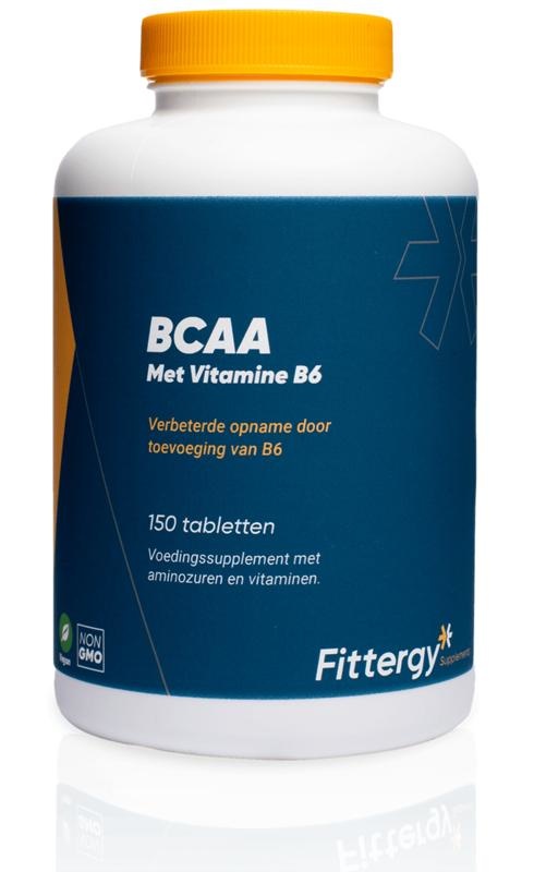 Fittergy BCAAs met vitamine B6 (150 Tabletten) Fittergy BCAAs met vitamine B6 (150 Tabletten)