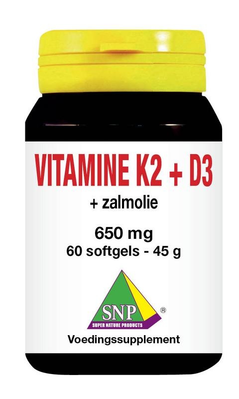 SNP Vitamine K2 D3 zalmolie (60 capsules)