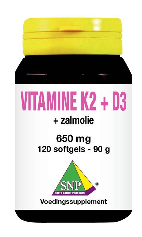 SNP Vitamine K2 D3 zalmolie (120 capsules)