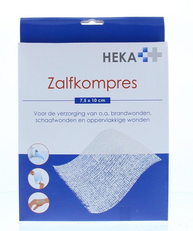 Heka Heka Zalfkompres 7.5 x 10cm steriel (6 st)