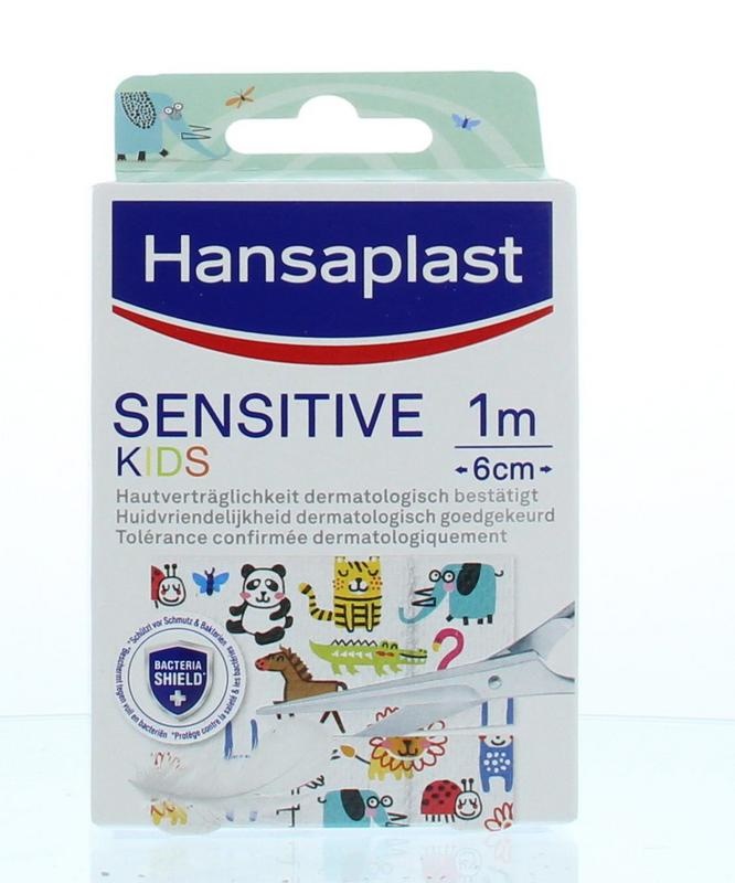 Hansaplast Hansaplast Sensitive kids 1m x 6cm (1 st)