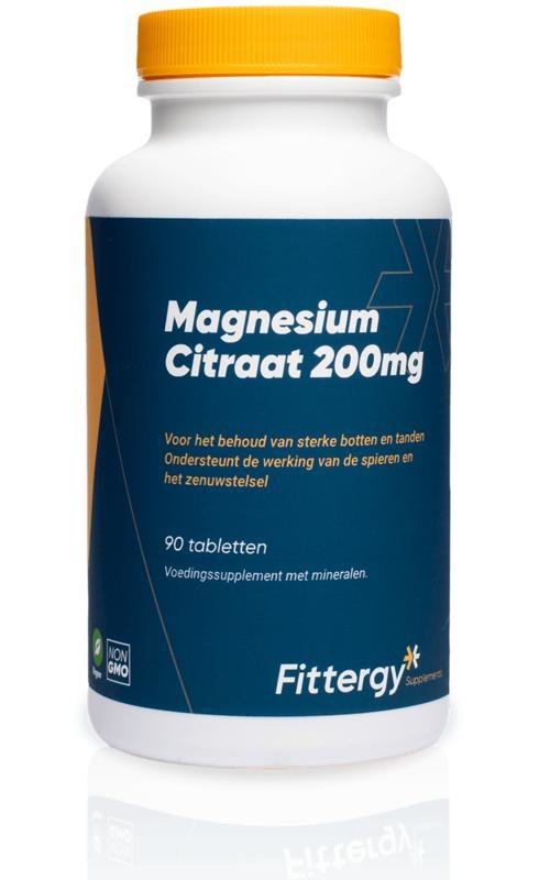 Fittergy Fittergy Magnesiumcitraat 200mg (90 tab)