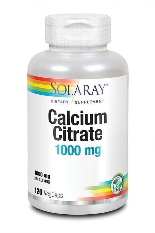 Solaray Calciumcitraat 1000 mg (120 vcaps)
