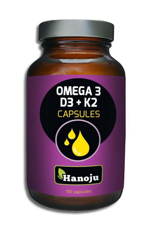 Hanoju Omega 3 & D3 en K2 (90 capsules)