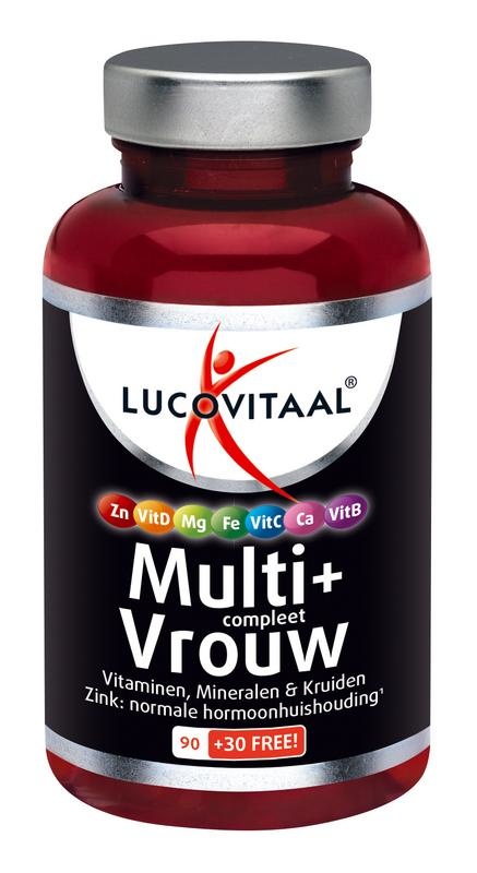 Lucovitaal Multi+ compleet vrouw (120 tabletten) Lucovitaal Multi+ compleet vrouw (120 tabletten)