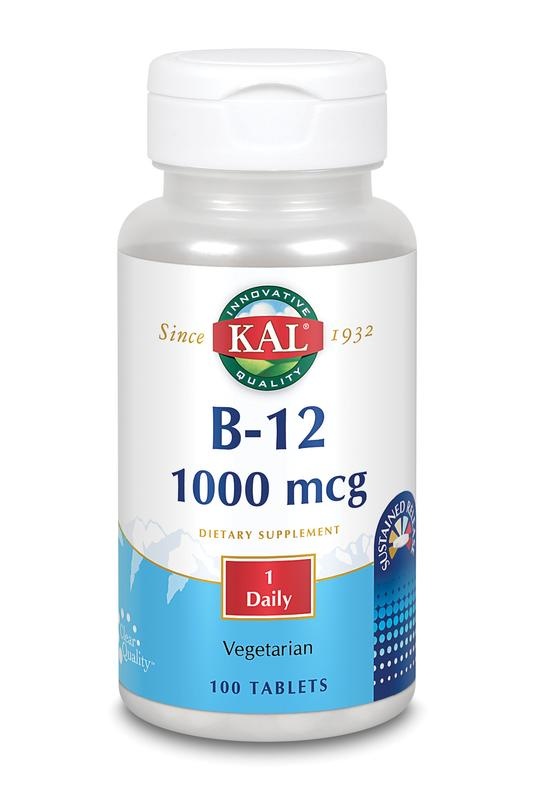 KAL KAL Vitamine B12 1000mcg sustained release (100 tab)