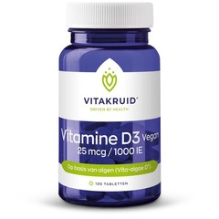 Vitakruid Vitamine D3 Vegan 25mcg /1000IE (120 tab)