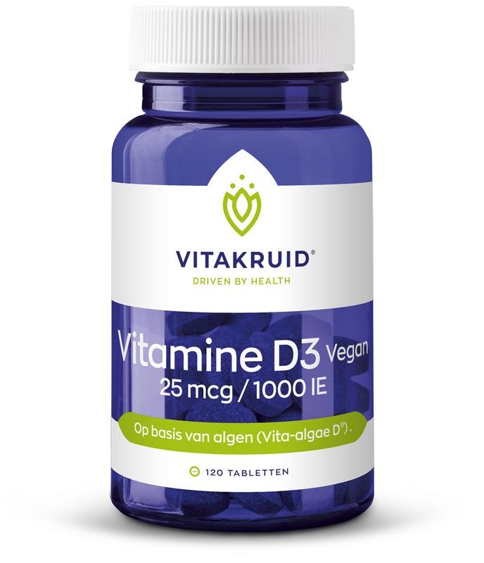 Vitakruid Vitakruid Vitamine D3 Vegan 25mcg /1000IE (120 tab)
