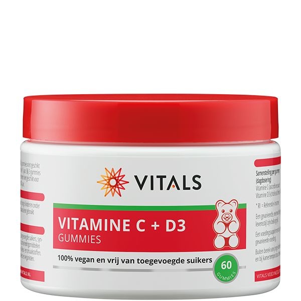 Vitals Vitals Vitamine C + D3 gummies (60 st)