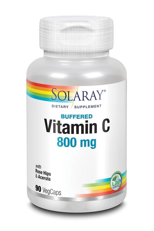 Solaray Solaray Vitamine C 800mg gebufferd (90 vega caps)