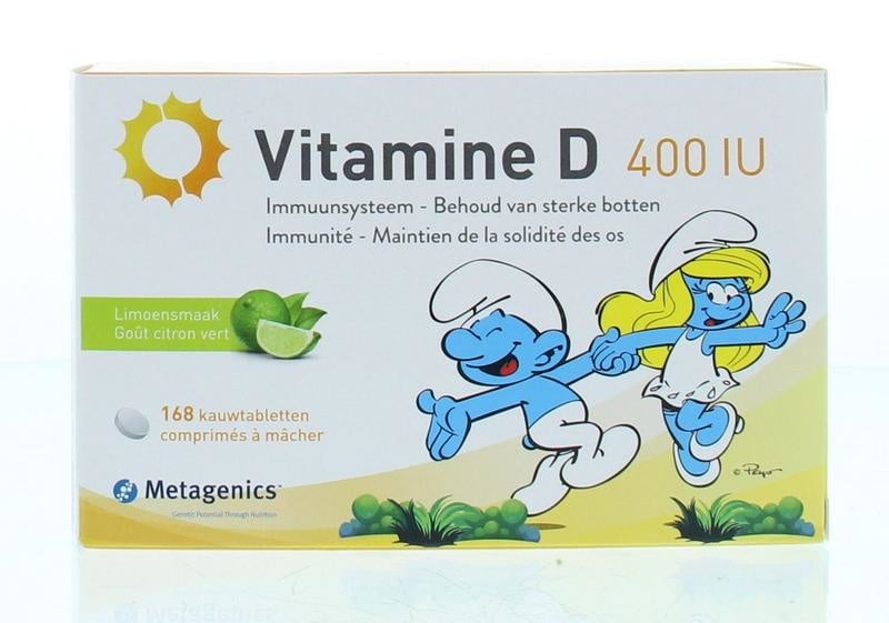 Metagenics Metagenics Vitamine D 400IU smurfen (168 Kauwtab)