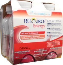 Resource Resource Energy aardbei framboos 200ml (4 st)