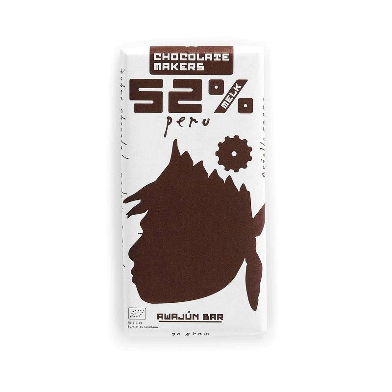 Chocolatemakers Chocolatemakers Awajun 52% fairtrade bio (85 gr)