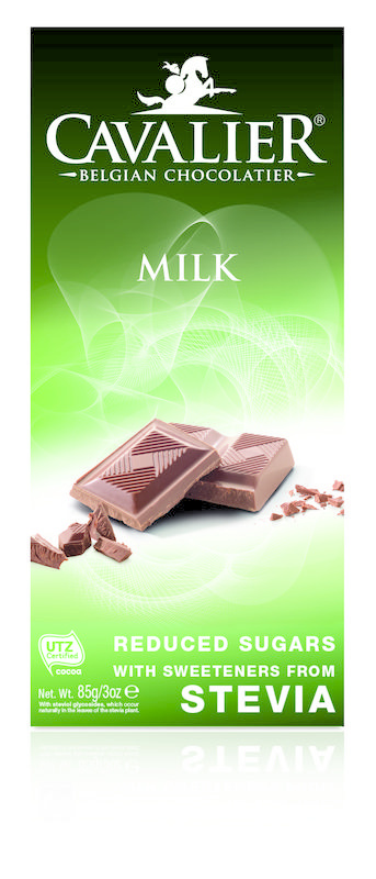 Cavalier Cavalier Chocolade milk met stevia extract (85 gr)