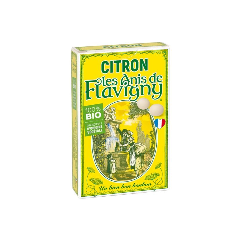 Anis de Flavigny Anijspastilles citroen bio (40 gram)