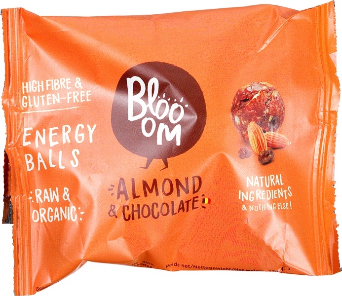 Blooom Energiebal amandel & chocolade bio (32 gram)