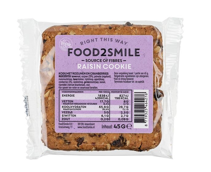 Food2Smile Raisin cookie (45 gram)