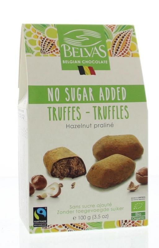 Belvas Belvas Hazelnoot praline truffels bio (100 gr)