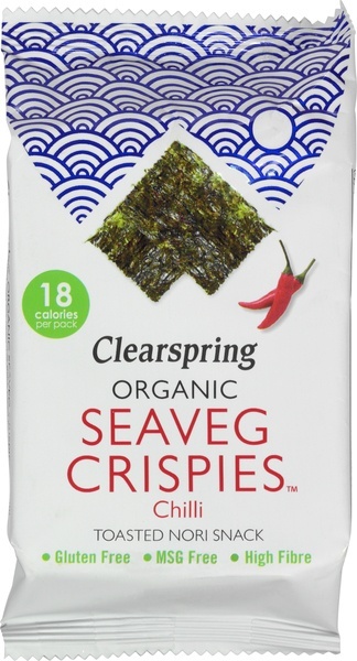 Clearspring Seaveg crispies chilli bio (4 gram)