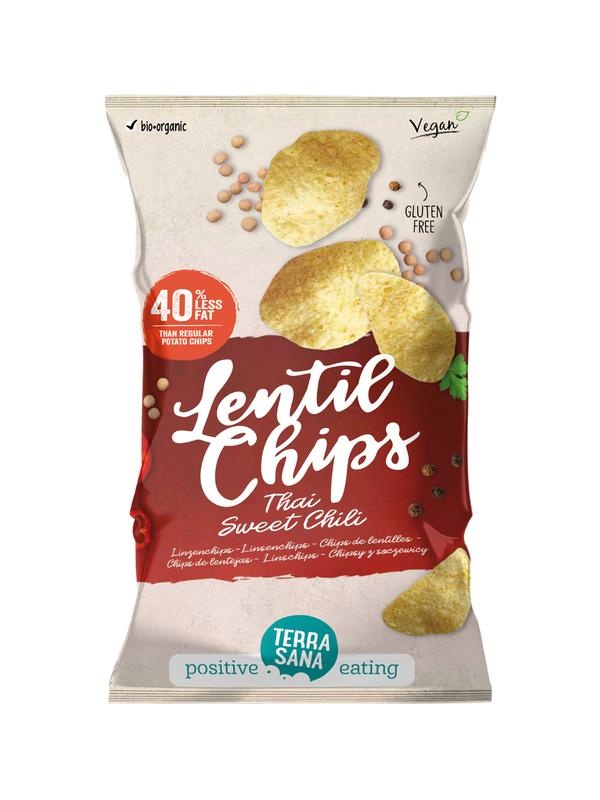 Terrasana Terrasana Linzenchips Thai sweet chili bio (75 gr)