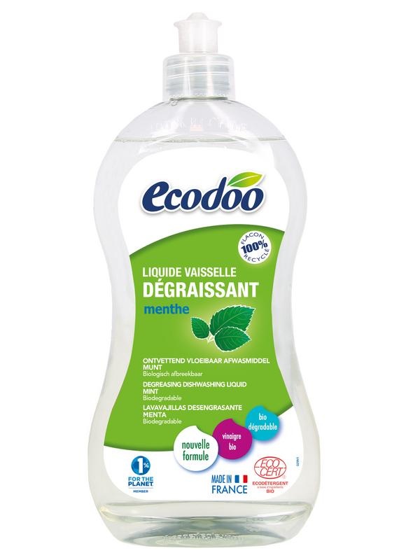 Ecodoo Ecodoo Afwasmiddel vloeibaar ontvettend munt bio (500 ml)