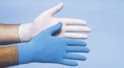 CMT Onderzoekshandschoen latex blauw gepoederd XL (100 stuks)