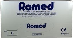 Romed Romed Vinyl handschoen niet steriel gepoederd S (100 st)