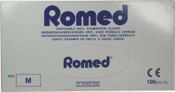 Romed Romed Vinyl handschoen niet steriel gepoederd M (100 st)