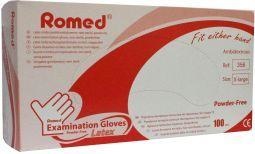 Romed Romed Latex handschoen niet steriel poedervrij XL (100 st)