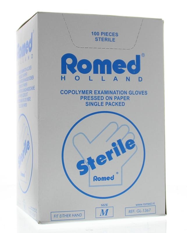 Romed Romed Onderzoekhandschoen steriel copolymeer M (100 st)