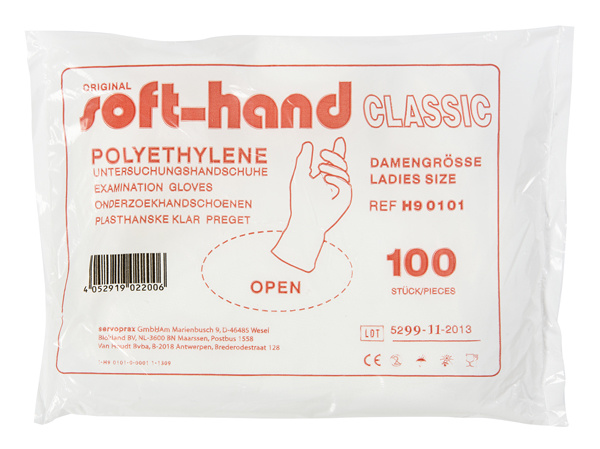 Softhand Softhand Onderzoekhandschoen poly dames (100 st)