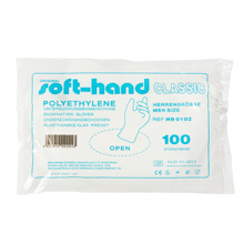 Softhand Softhand Onderzoekshandschoen soft polyester heren (100 st)