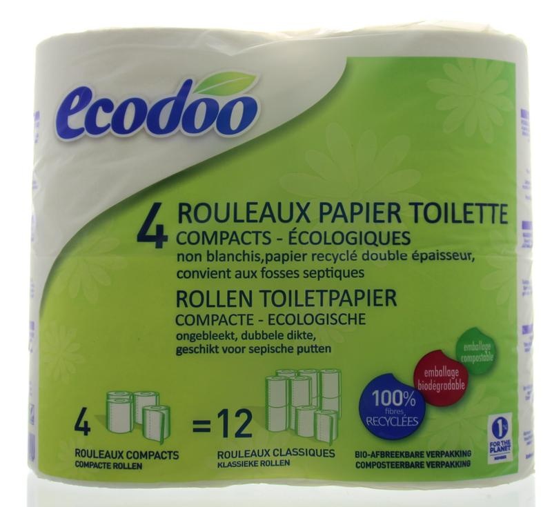 Ecodoo Ecodoo Toiletpapier compact ecologisch bio (4 st)