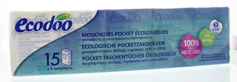 Ecodoo Ecodoo Tissues/zakdoekjes bio (15 st)